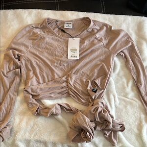 Women's pink Long Sleeve Top